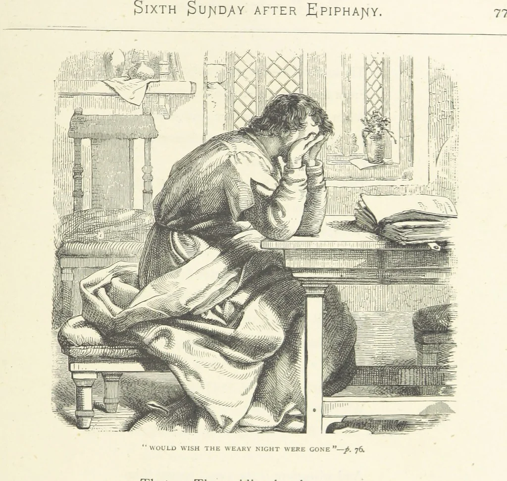 An illustration from The Christian Year, etc. [With a portrait, 1874, leaf 93