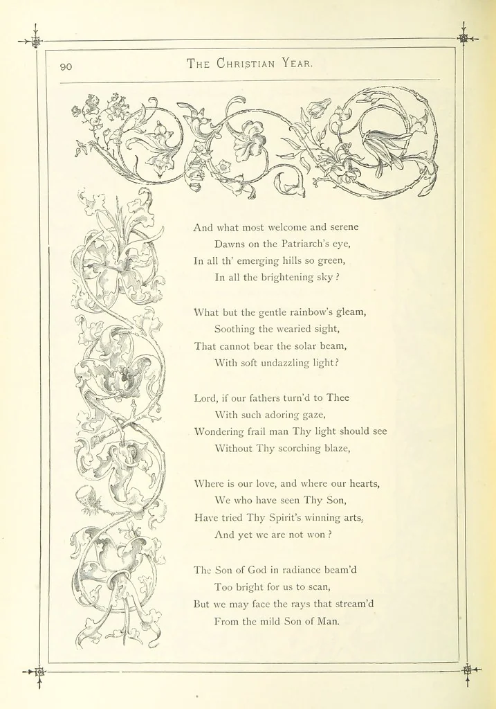 An illustration from The Christian Year, etc, 1880, leaf 104