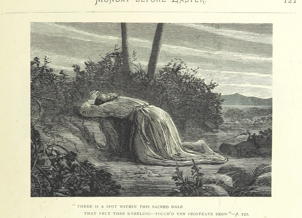 An illustration from The Christian Year, etc, 1880, leaf 135