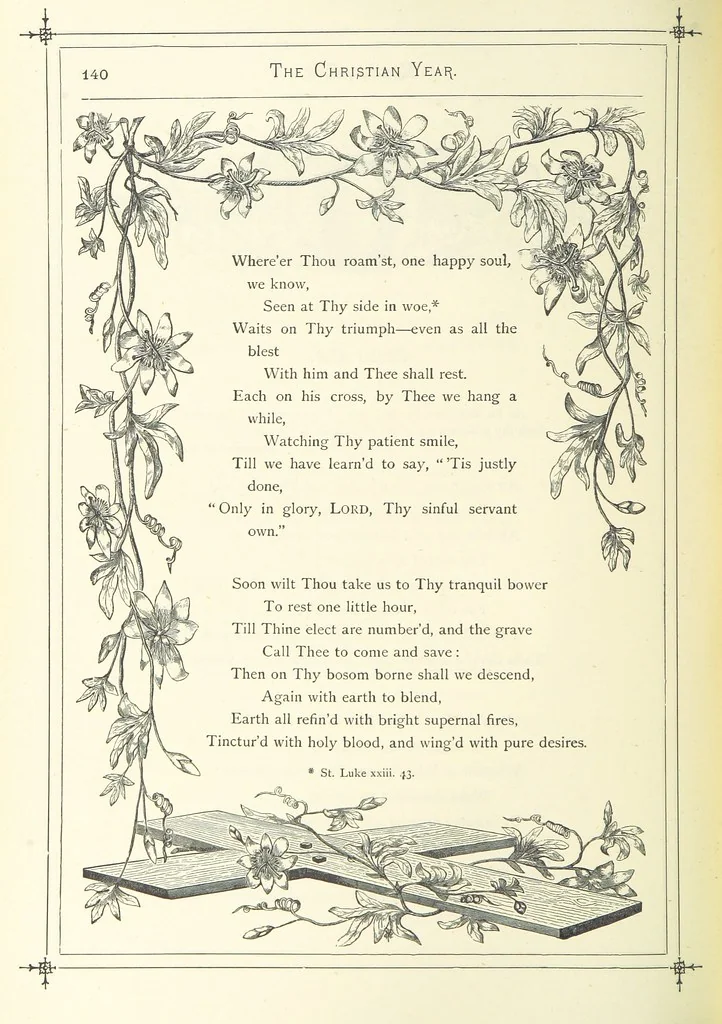 An illustration from The Christian Year, etc, 1880, leaf 154