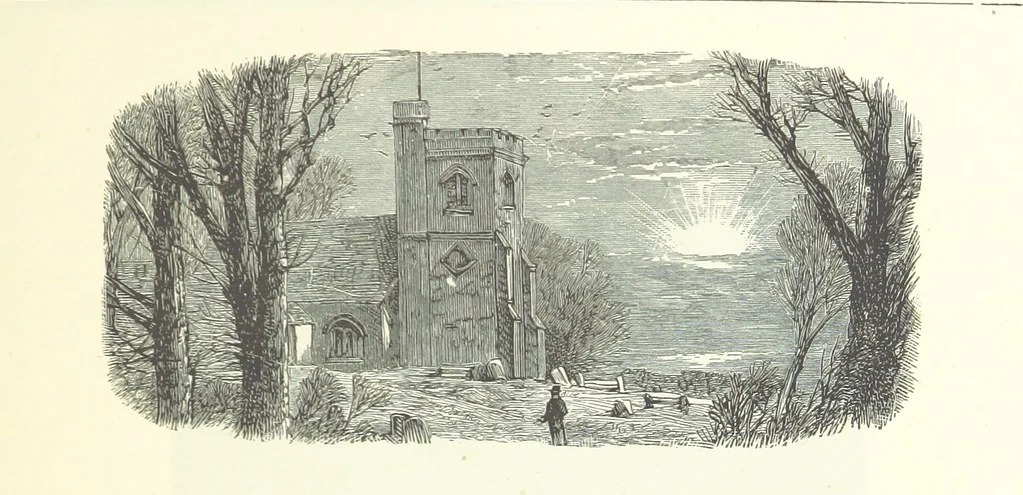 An illustration from The Christian Year, etc, 1880, leaf 157