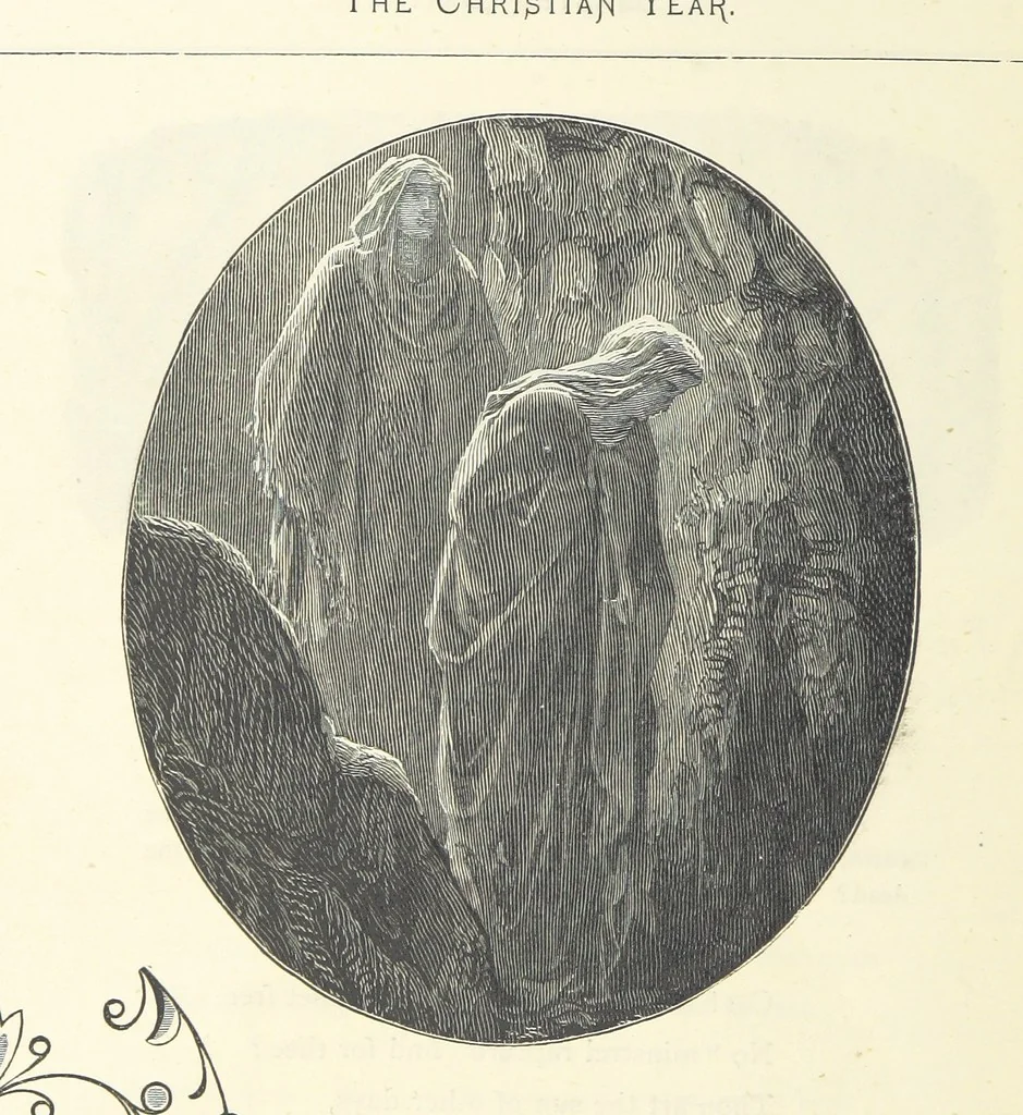 An illustration from The Christian Year, etc, 1880, leaf 158