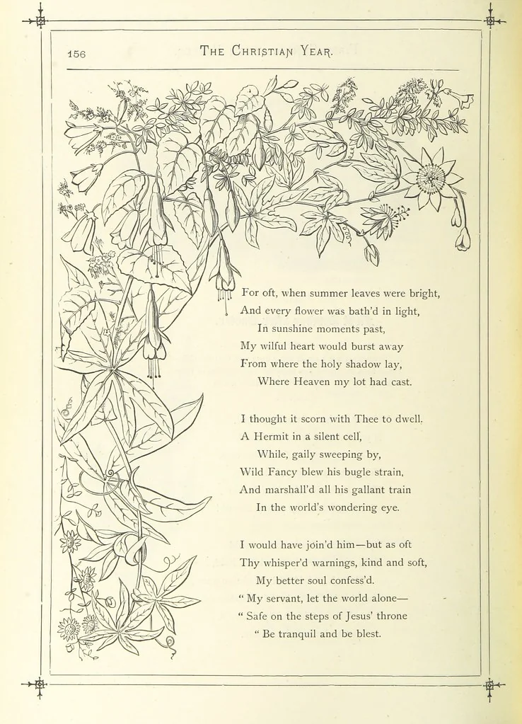 An illustration from The Christian Year, etc, 1880, leaf 170