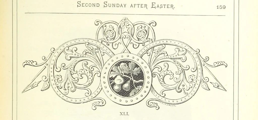 An illustration from The Christian Year, etc, 1880, leaf 173