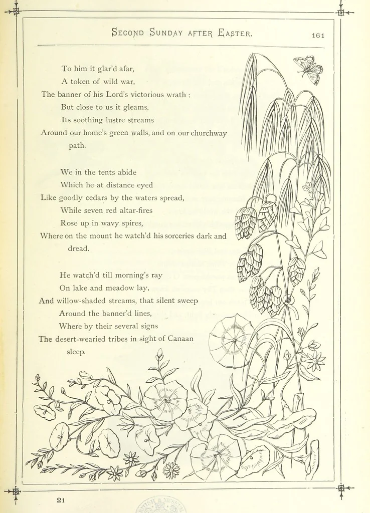 An illustration from The Christian Year, etc, 1880, leaf 175