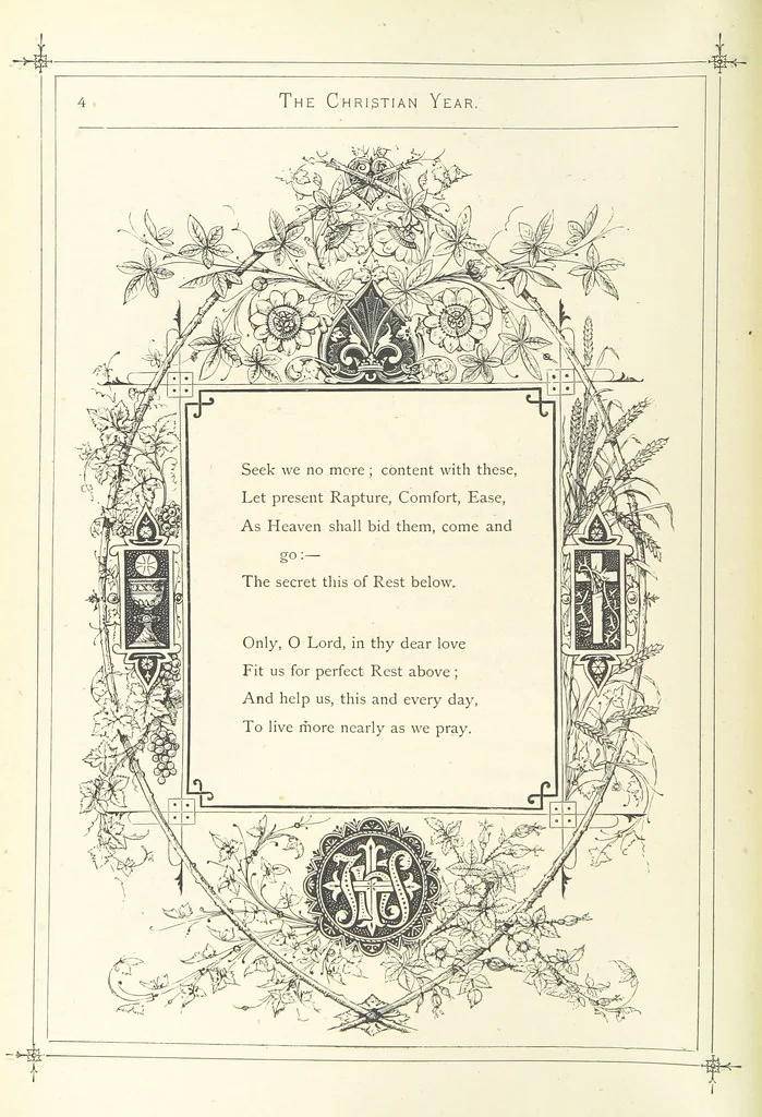 An illustration from The Christian Year, etc, 1880, leaf 18