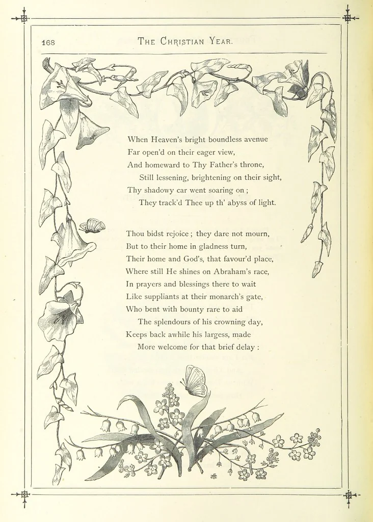 An illustration from The Christian Year, etc, 1880, leaf 182