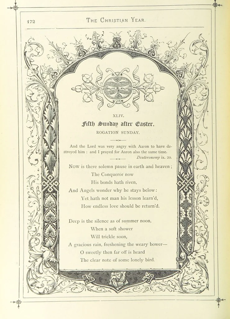 An illustration from The Christian Year, etc, 1880, leaf 186