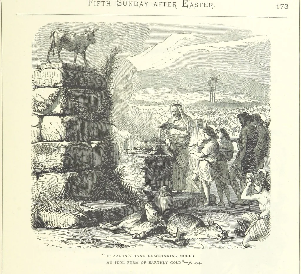 An illustration from The Christian Year, etc, 1880, leaf 187