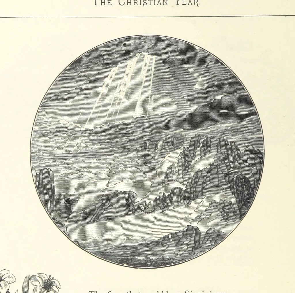 An illustration from The Christian Year, etc, 1880, leaf 198