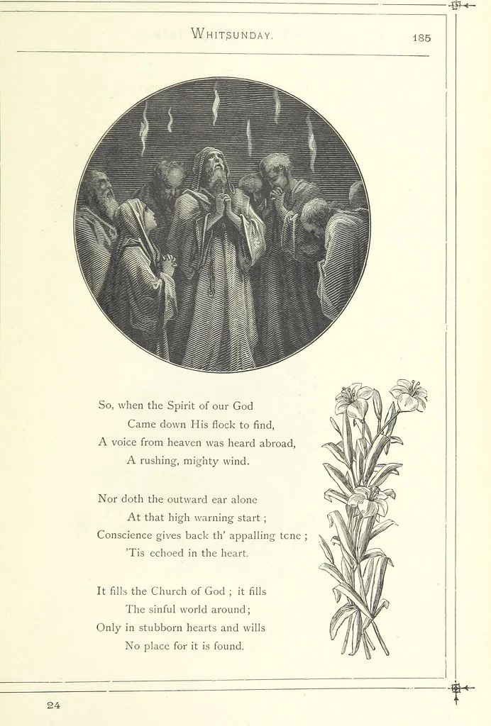 An illustration from The Christian Year, etc, 1880, leaf 199