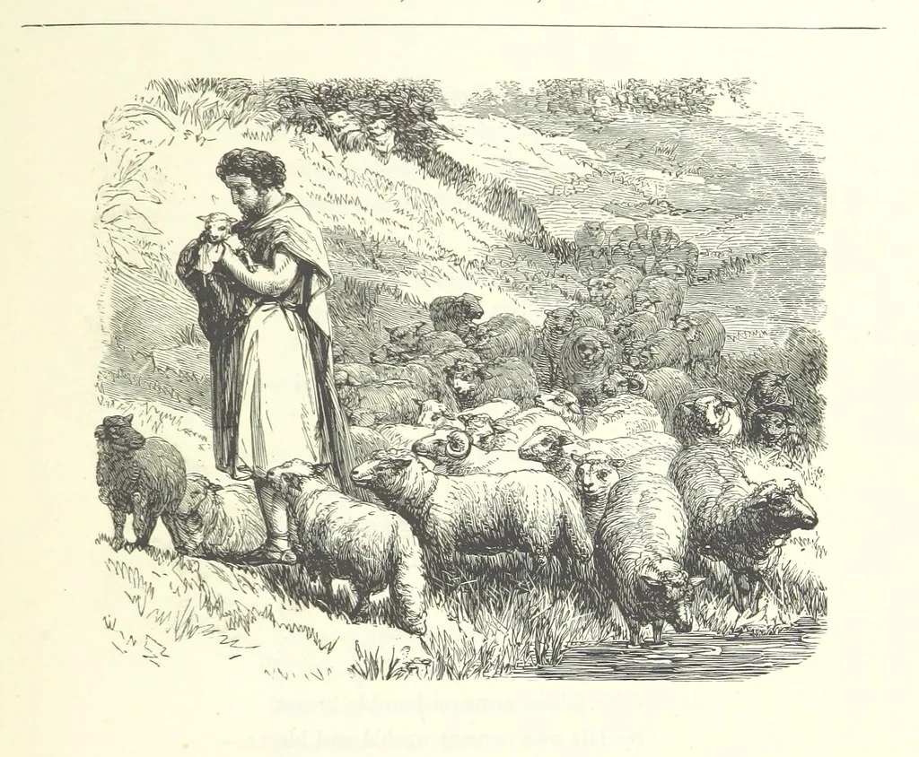 An illustration from The Christian Year, etc, 1880, leaf 207