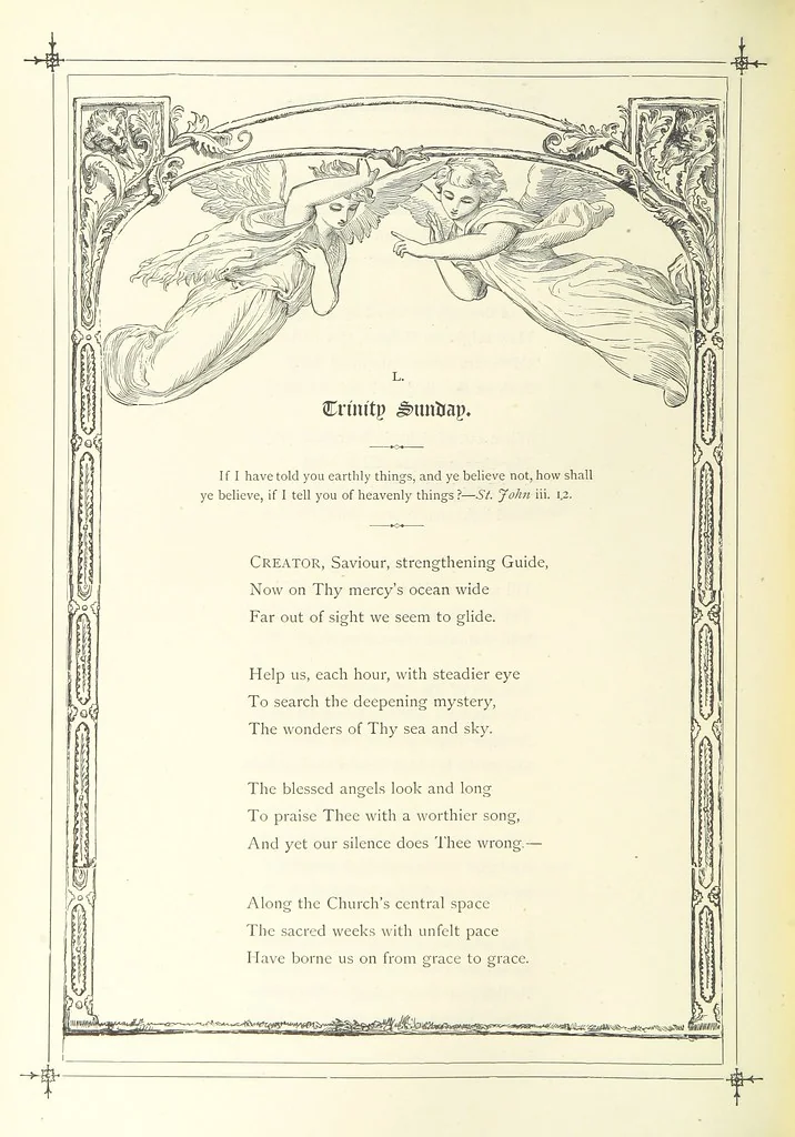 An illustration from The Christian Year, etc, 1880, leaf 210