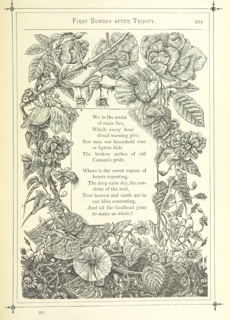 An illustration from The Christian Year, etc, 1880, leaf 215
