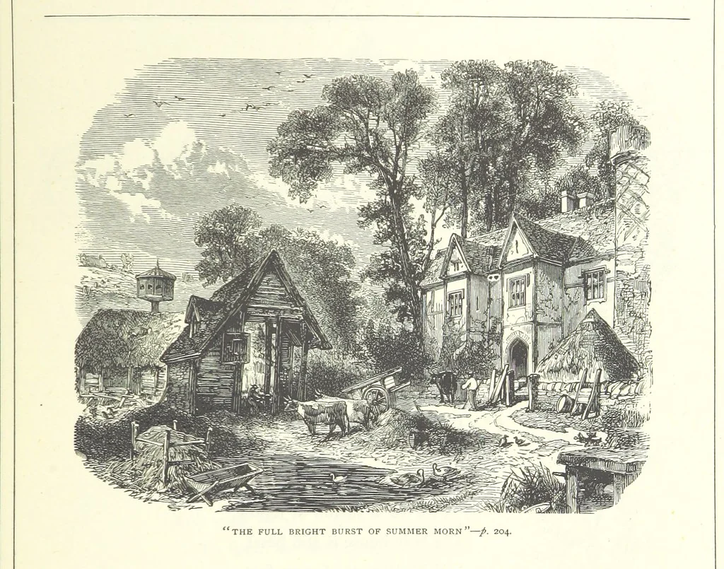 An illustration from The Christian Year, etc, 1880, leaf 219