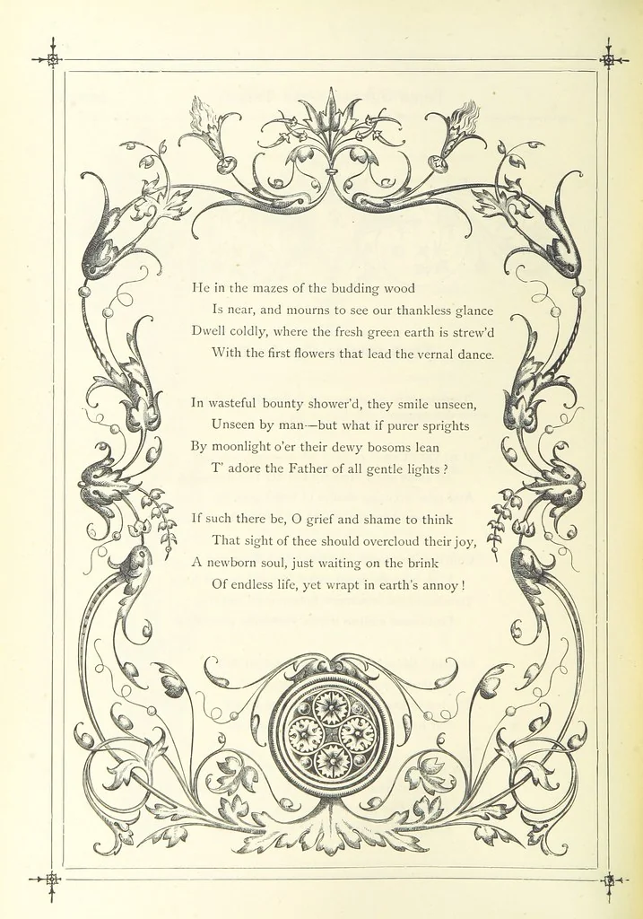 An illustration from The Christian Year, etc, 1880, leaf 222