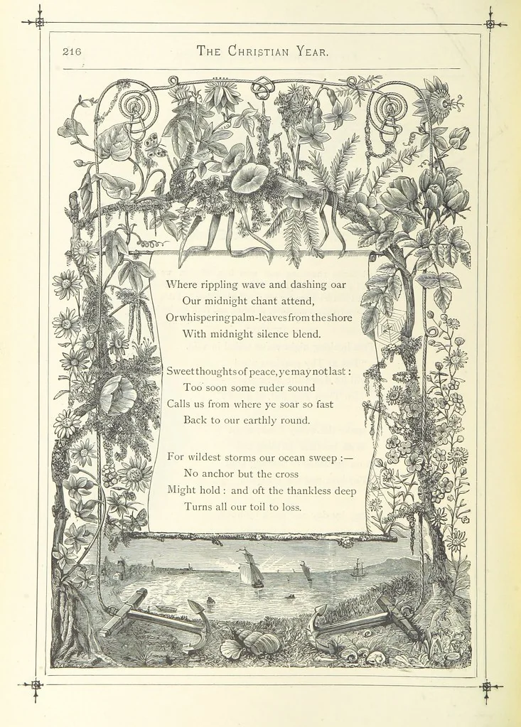 An illustration from The Christian Year, etc, 1880, leaf 230