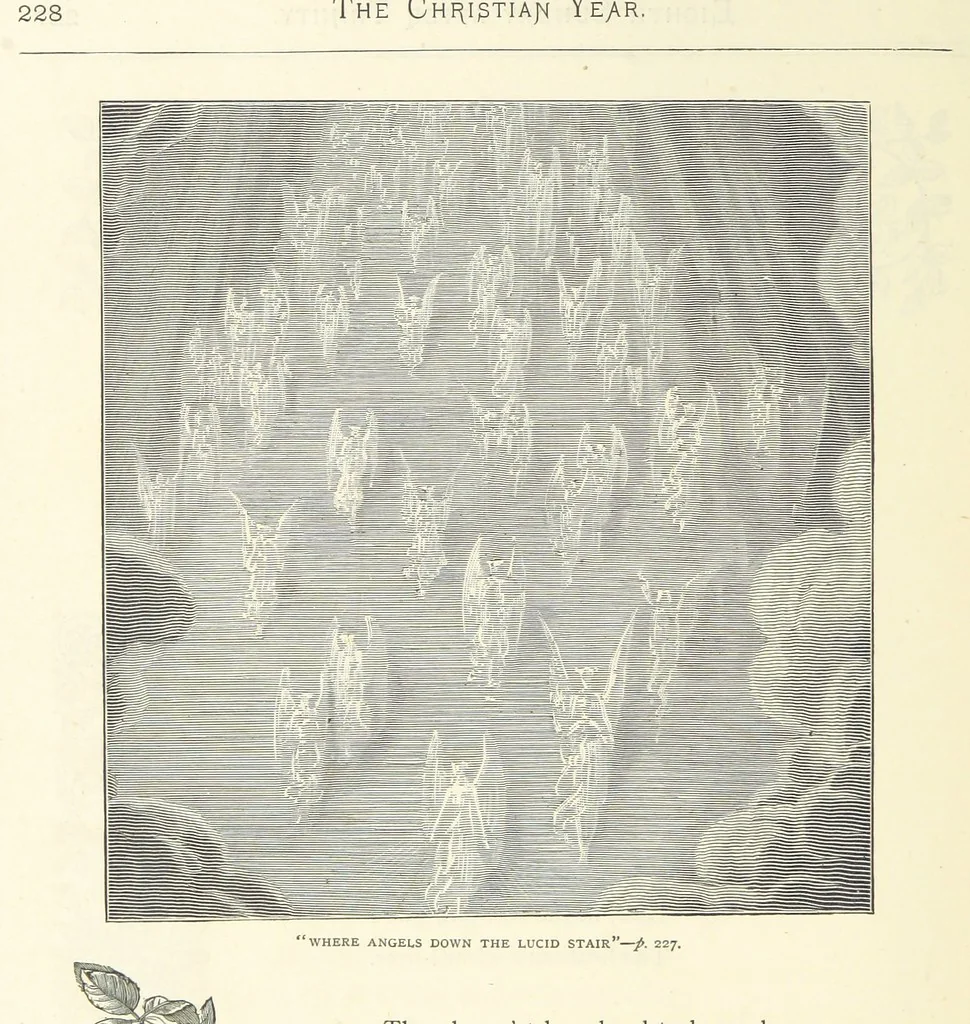 An illustration from The Christian Year, etc, 1880, leaf 242