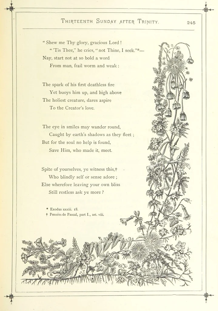 An illustration from The Christian Year, etc, 1880, leaf 259