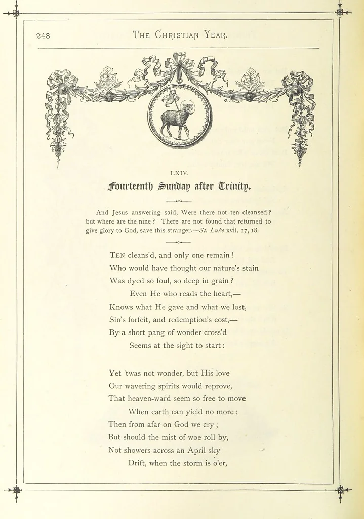 An illustration from The Christian Year, etc, 1880, leaf 262