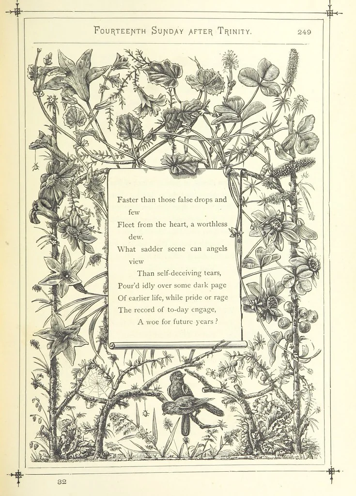 An illustration from The Christian Year, etc, 1880, leaf 263