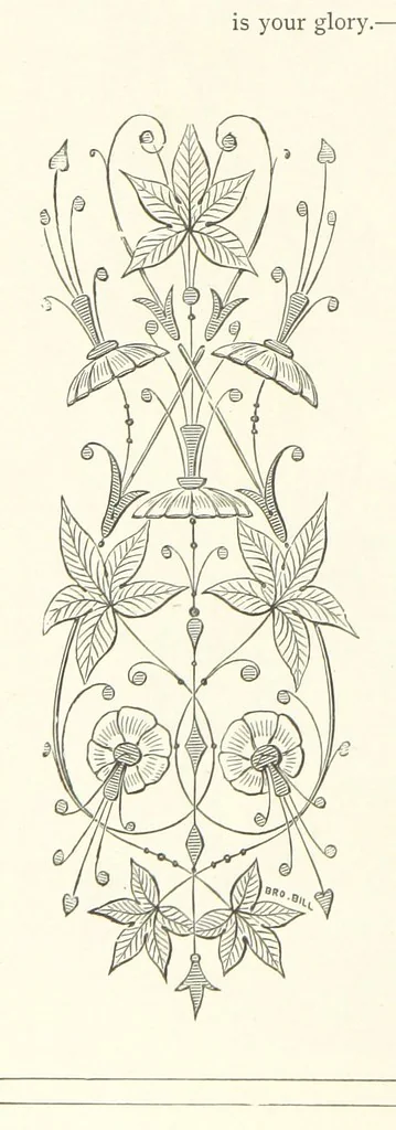 An illustration from The Christian Year, etc, 1880, leaf 268