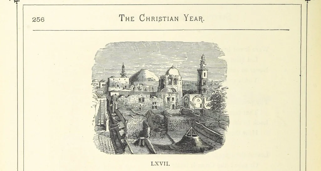 An illustration from The Christian Year, etc, 1880, leaf 270