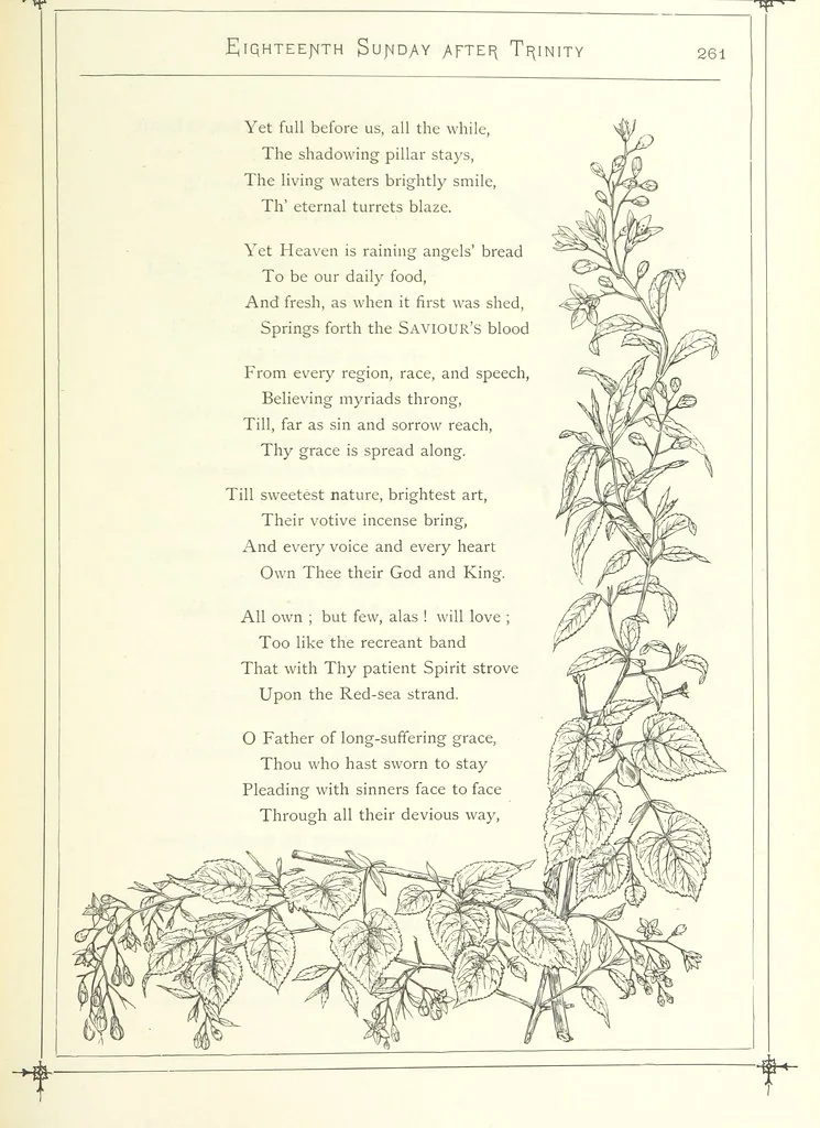An illustration from The Christian Year, etc, 1880, leaf 275