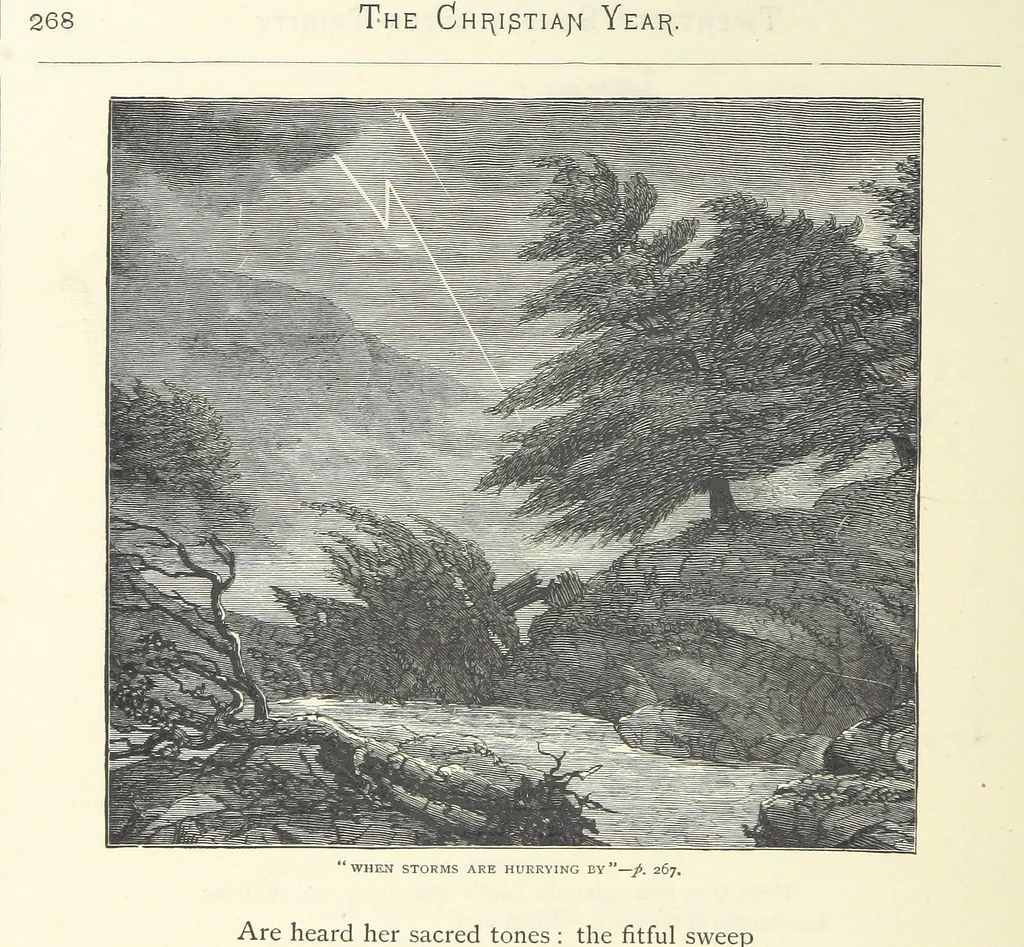 An illustration from The Christian Year, etc, 1880, leaf 282
