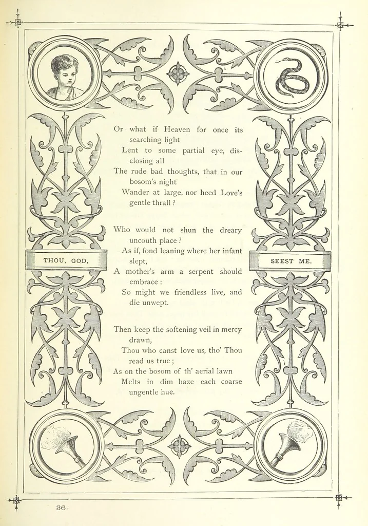 An illustration from The Christian Year, etc, 1880, leaf 295