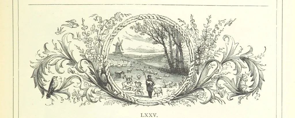 An illustration from The Christian Year, etc, 1880, leaf 297