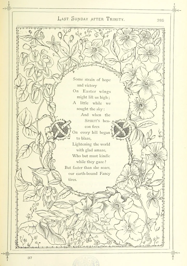 An illustration from The Christian Year, etc, 1880, leaf 303