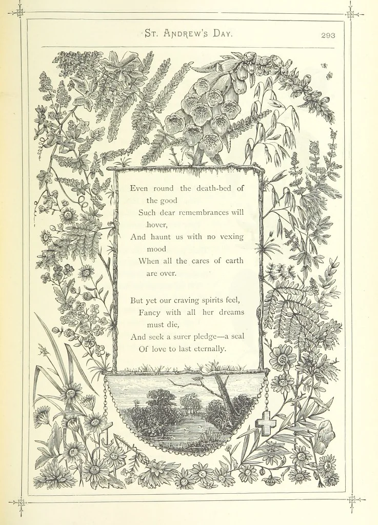 An illustration from The Christian Year, etc, 1880, leaf 307
