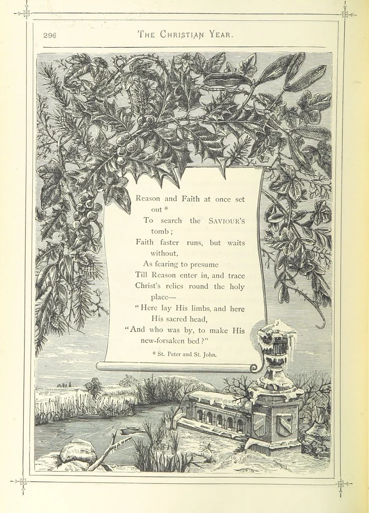 An illustration from The Christian Year, etc, 1880, leaf 310