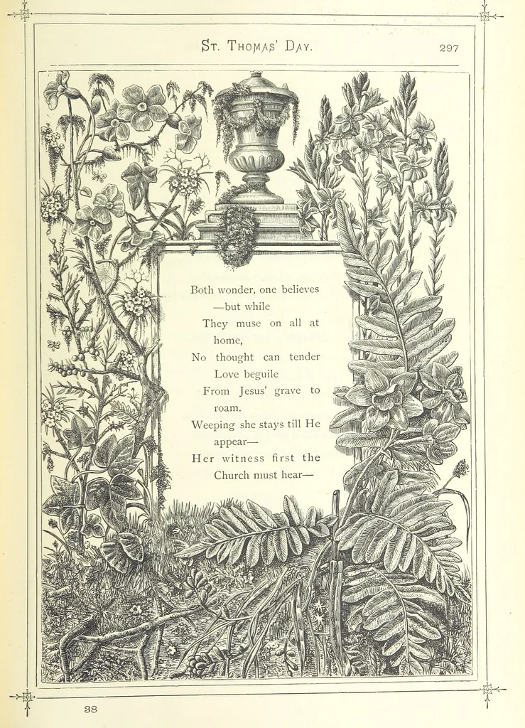 An illustration from The Christian Year, etc, 1880, leaf 311