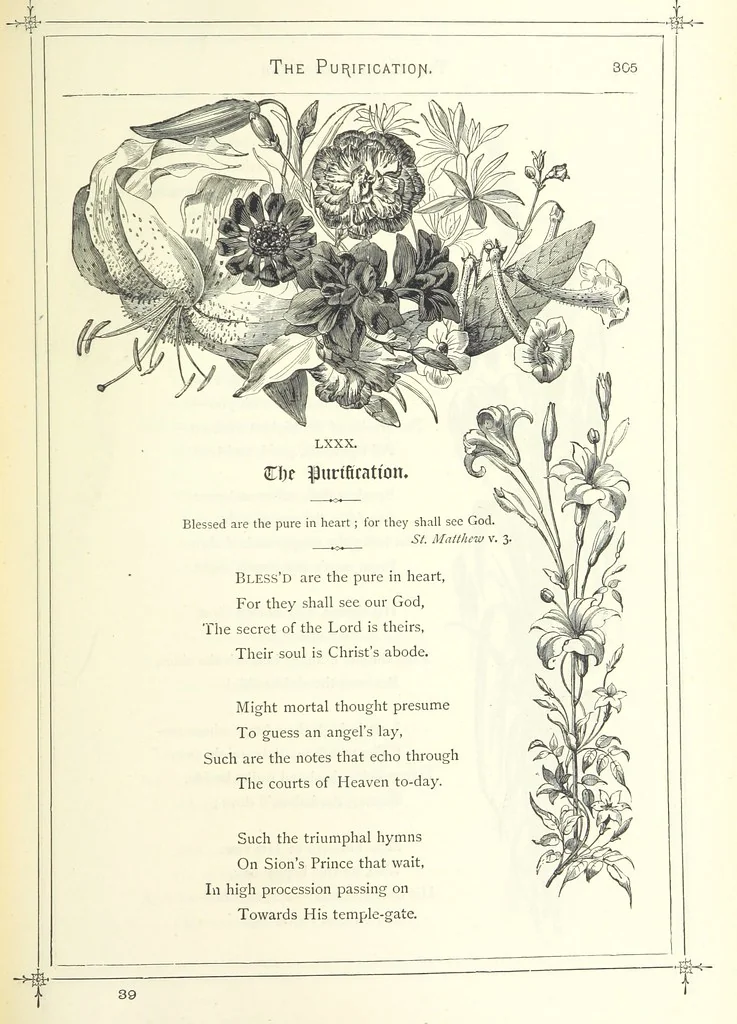 An illustration from The Christian Year, etc, 1880, leaf 319