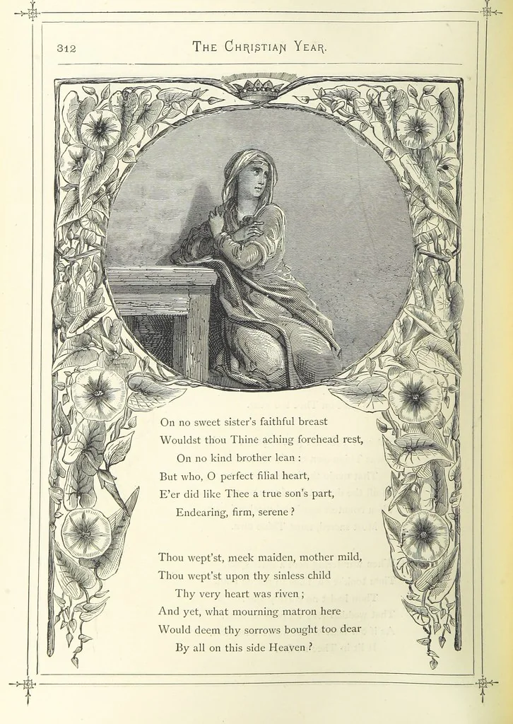 An illustration from The Christian Year, etc, 1880, leaf 326