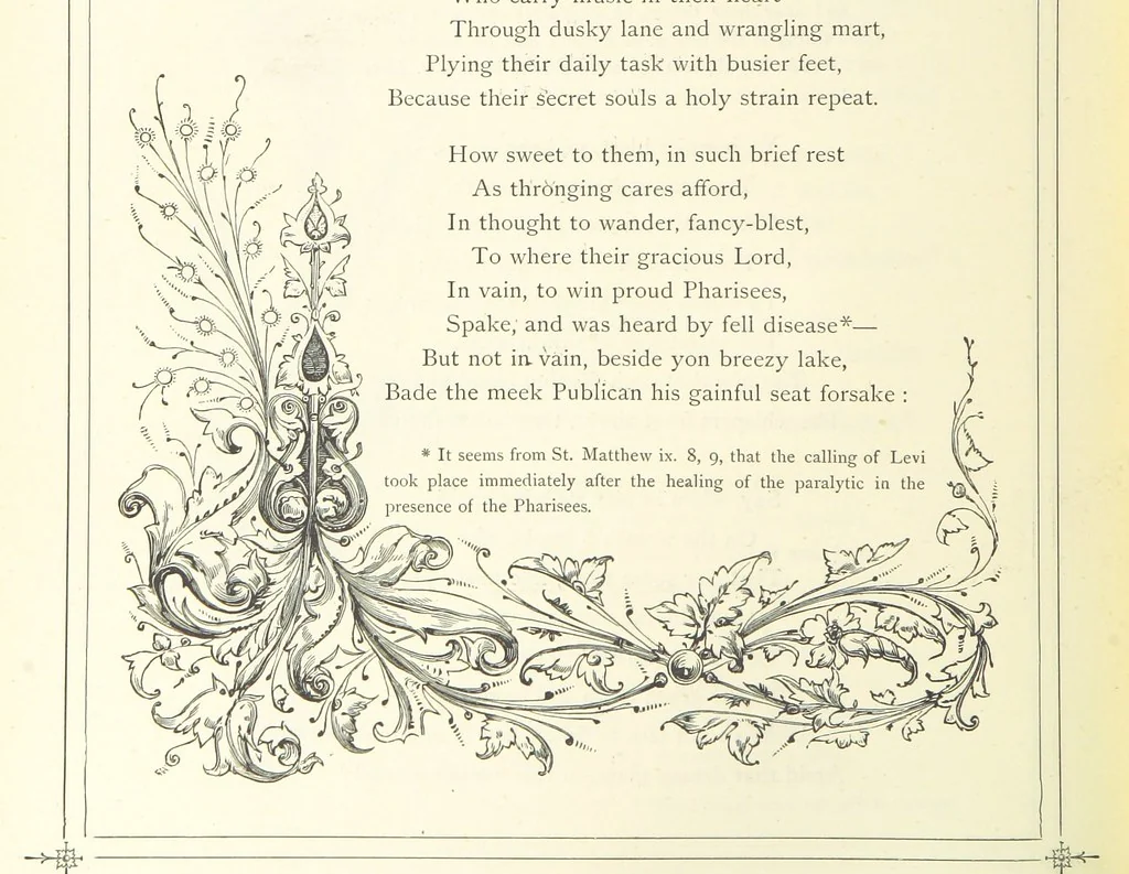 An illustration from The Christian Year, etc, 1880, leaf 350