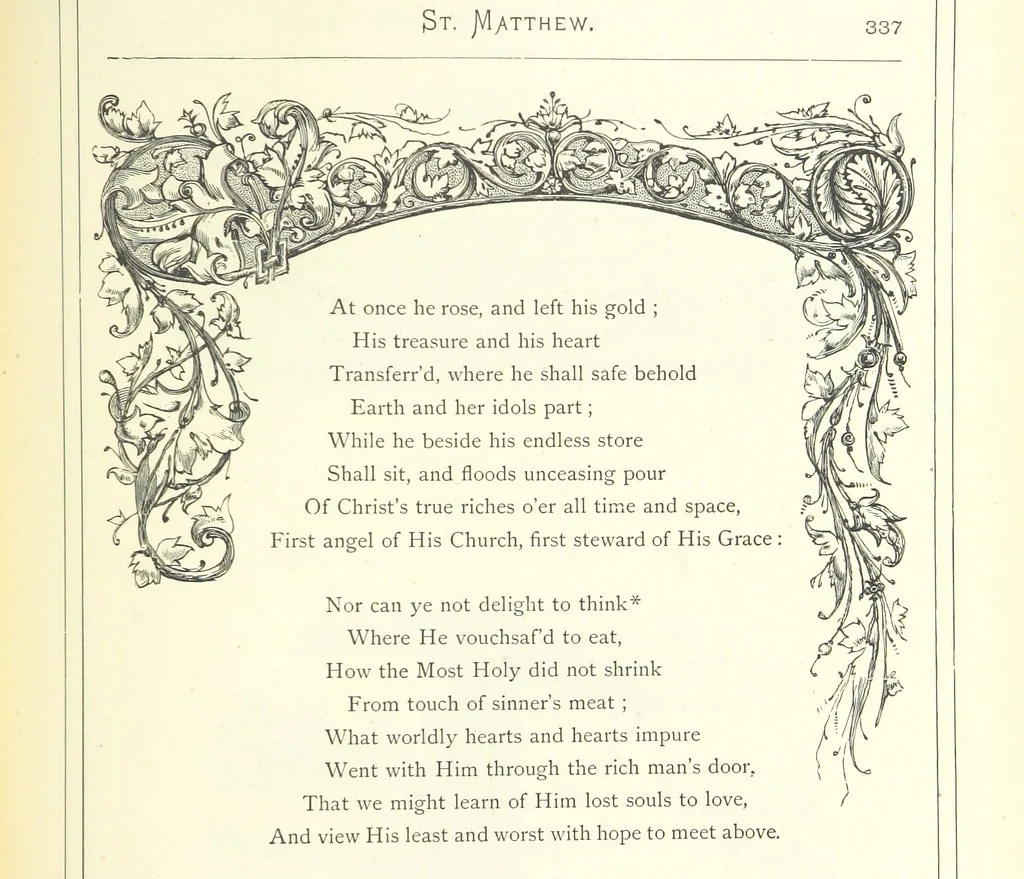 An illustration from The Christian Year, etc, 1880, leaf 351