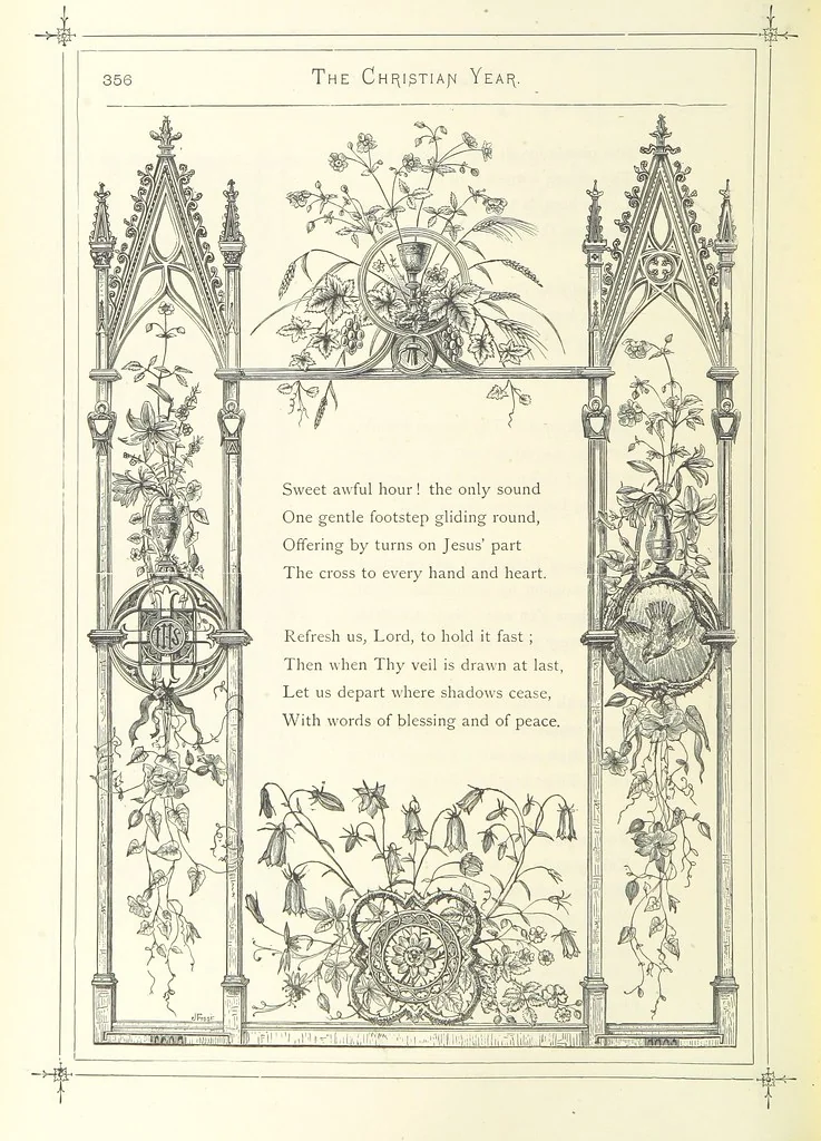An illustration from The Christian Year, etc, 1880, leaf 370