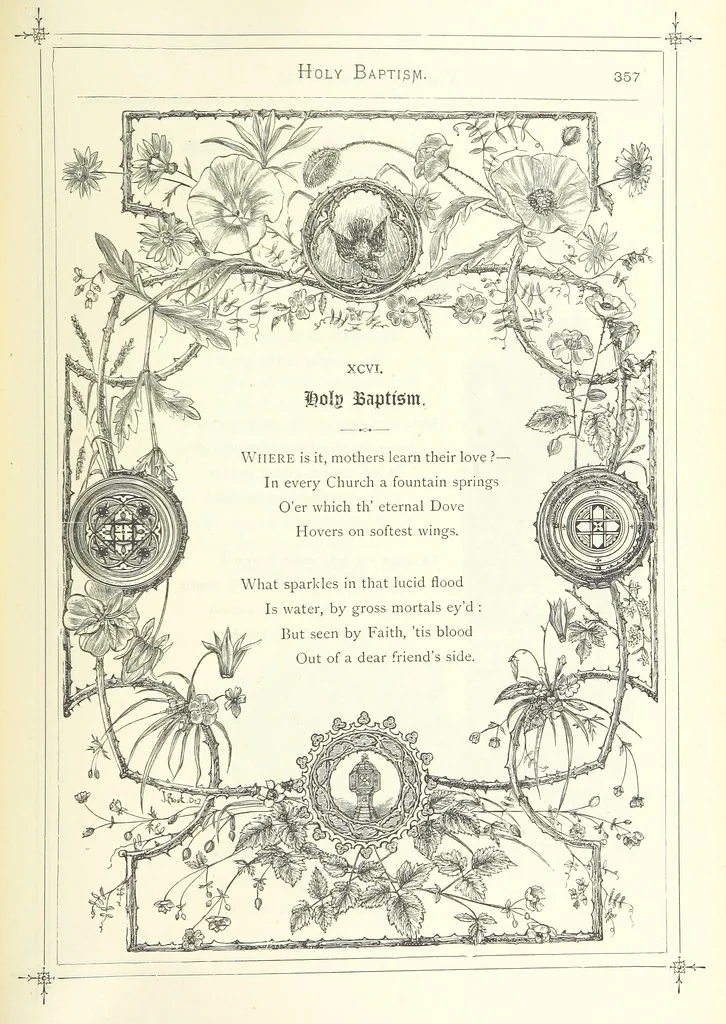 An illustration from The Christian Year, etc, 1880, leaf 371