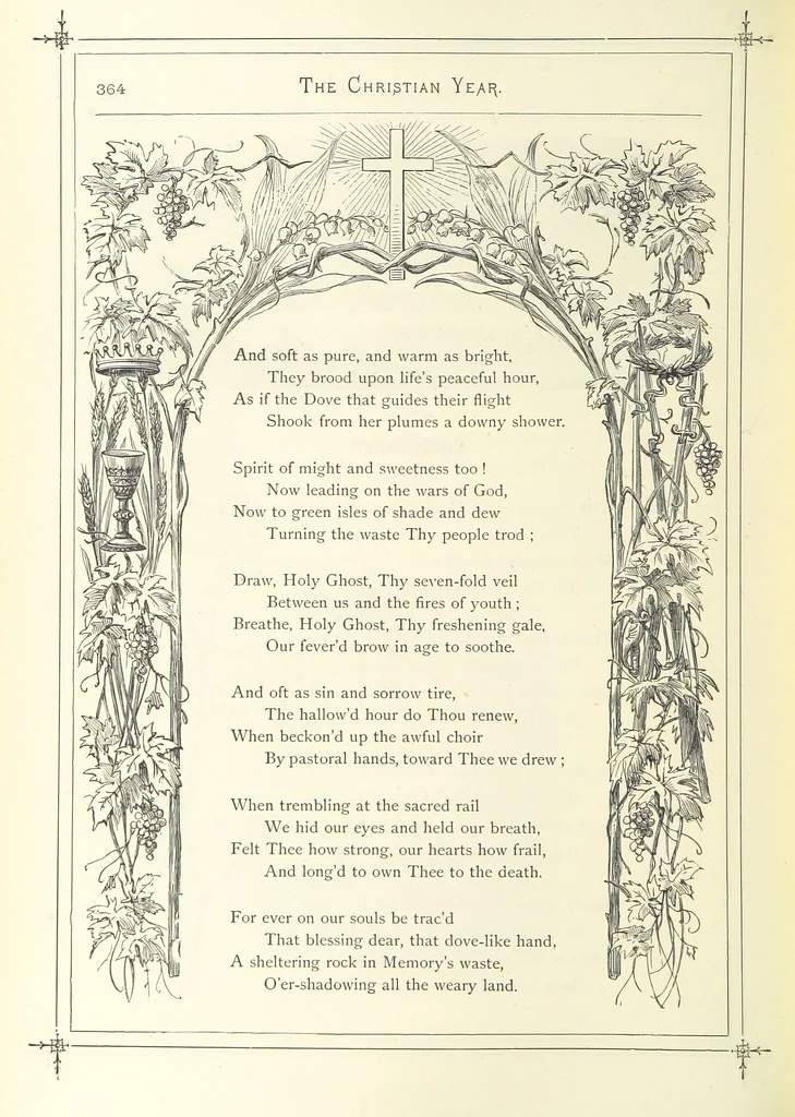An illustration from The Christian Year, etc, 1880, leaf 378