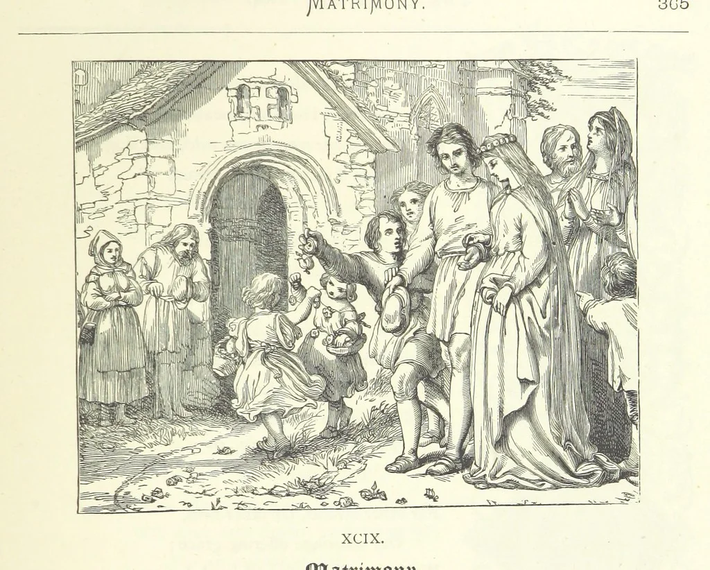 An illustration from The Christian Year, etc, 1880, leaf 379
