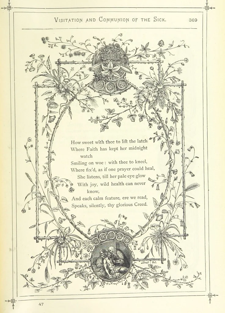An illustration from The Christian Year, etc, 1880, leaf 383