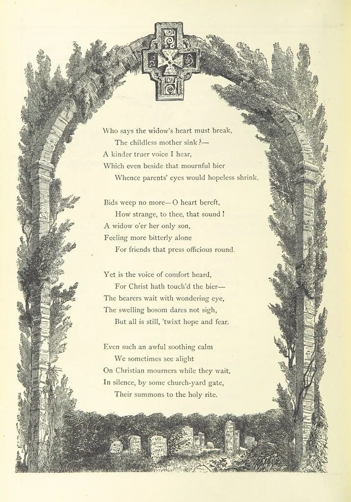 An illustration from The Christian Year, etc, 1880, leaf 386