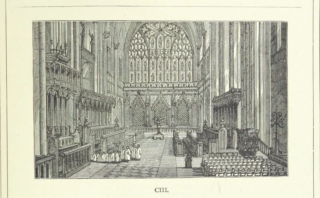 An illustration from The Christian Year, etc, 1880, leaf 389