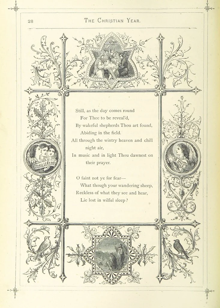 An illustration from The Christian Year, etc, 1880, leaf 42