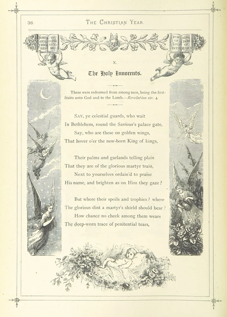 An illustration from The Christian Year, etc, 1880, leaf 50