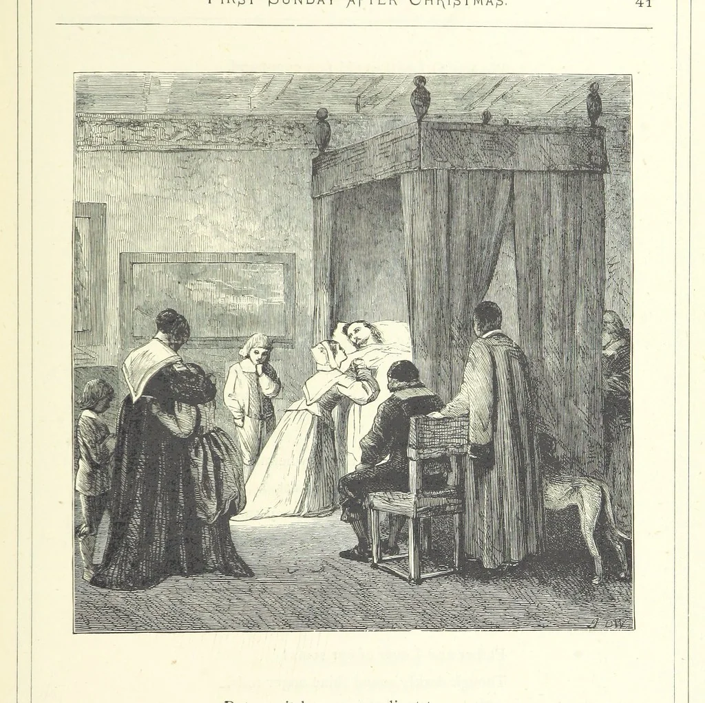 An illustration from The Christian Year, etc, 1880, leaf 55