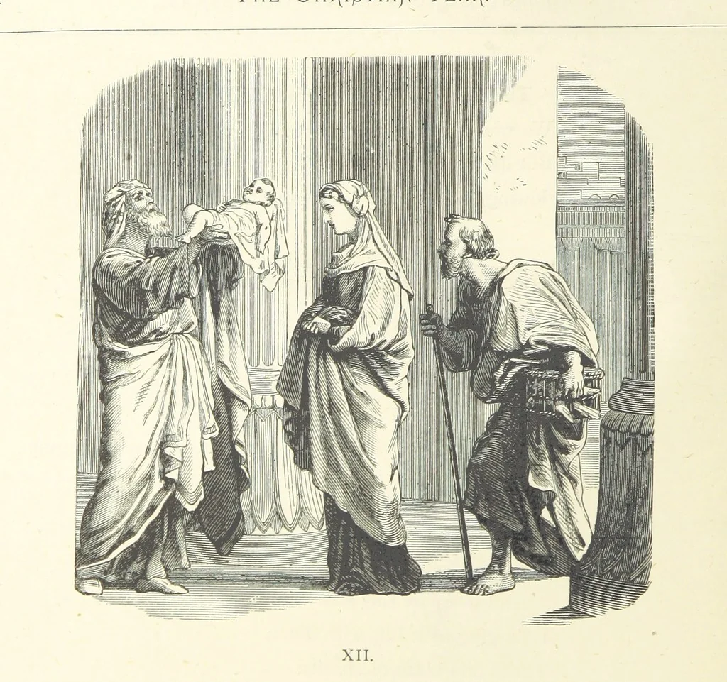 An illustration from The Christian Year, etc, 1880, leaf 58